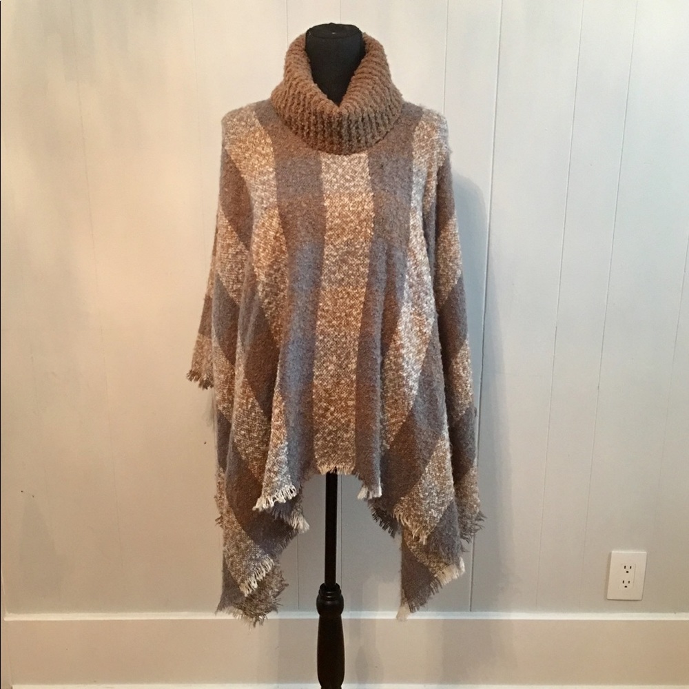 Cowl Neck Poncho